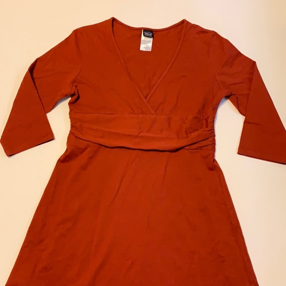 Patagonia Burnt Orange Organic Cotton Dress - Women’s Size Large - Picture 2 of 6